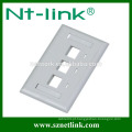 EUA Tipo 70X115mm RJ45 placa frontal de 3 portas